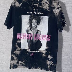 Whitney Houston Tee Shirt Tie Dyed Iconic I will Always Love You Medium